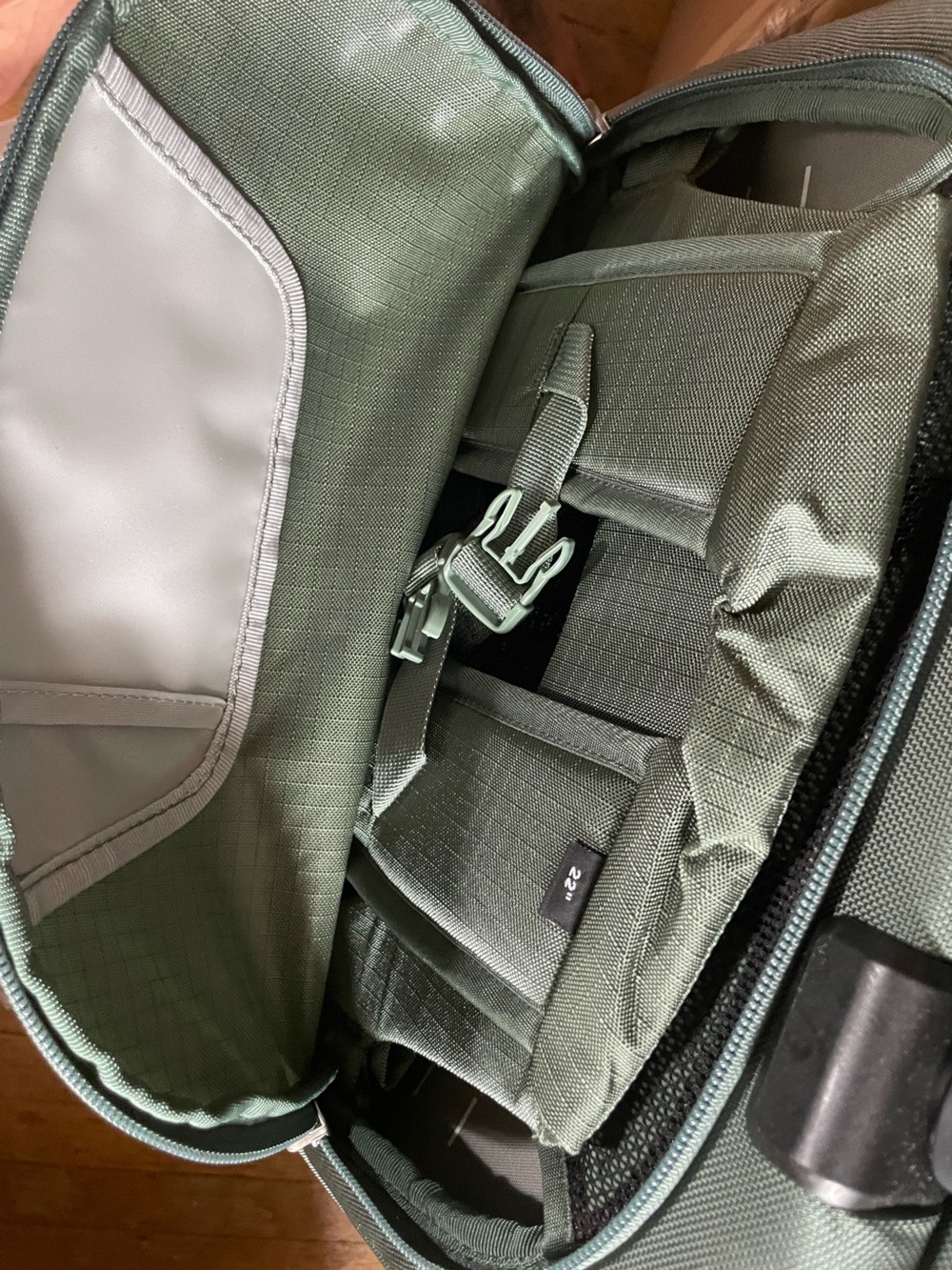New Retail $430 Sojourn 22-Inch 45-Liter Wheeled Recycled Nylon Travel Pack bag